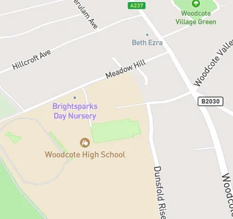 map for Woodcote High School