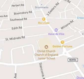 map for Christ Church Church of England Junior School, Ramsgate