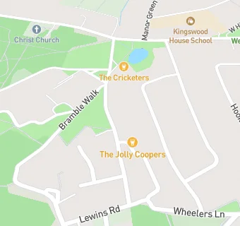 map for Cricketers Inn