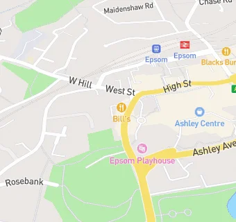 map for Epsom Thai