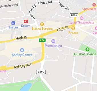 map for Ashley Centre Surgery