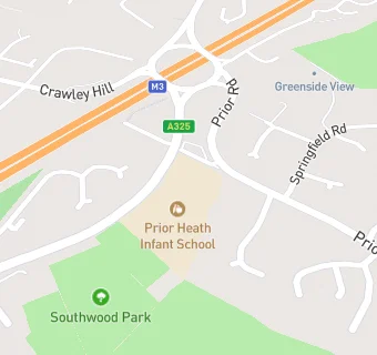 map for Prior Heath Infant School