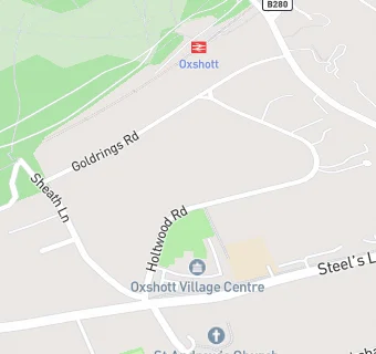 map for Oxshott Medical Practice