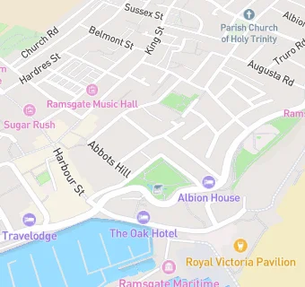 map for Albion House Ramsgate