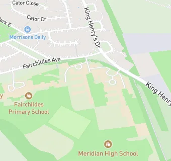 map for Meridian High School
