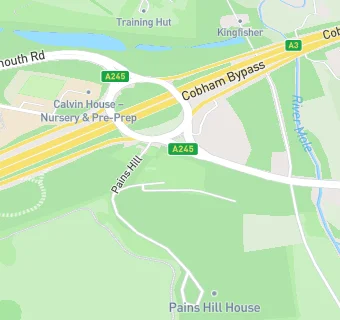 map for Pains Hill Park