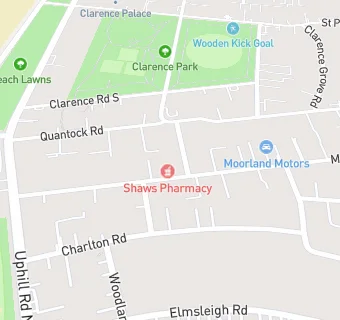 map for Moorland Road Pharmacy