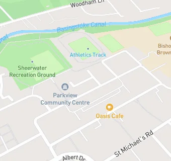 map for Sheerwater Health Centre