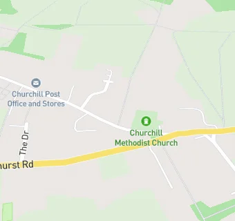 map for Churchill Church Lunch Club