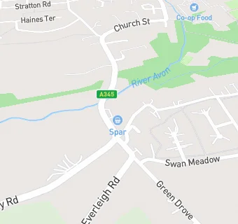 map for Pewsey Service Station