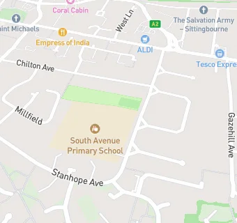 map for South Avenue Junior School