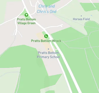 map for Pratts Bottom Primary School