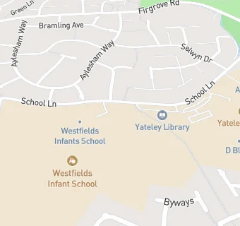 map for Westfields Junior School