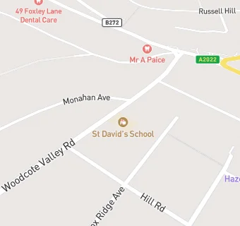 map for St David's School