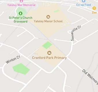 map for Cleverchefs @ Cranford Park Primary School