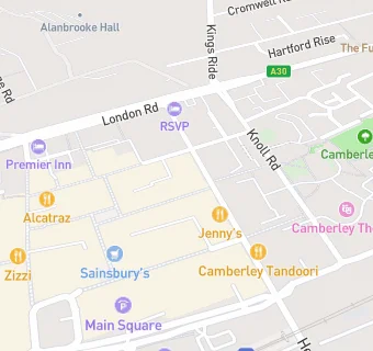 map for Muffin Break Camberley