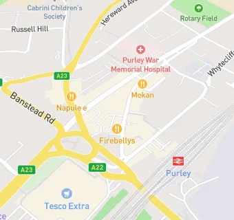 map for Purley Grill