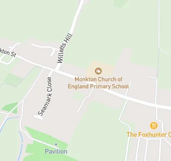 map for Monkton Under 5's Play group