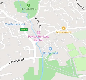 map for Pewsey Vale Craft and Tea Room