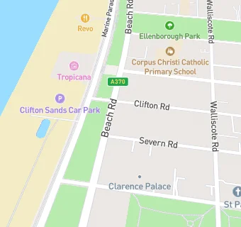 map for Sunset Bay Hotel