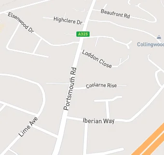 map for Camberley Cottage