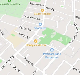 map for Honeysuckle Inn