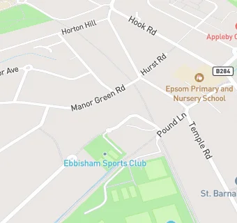 map for Ebbisham Sports Club