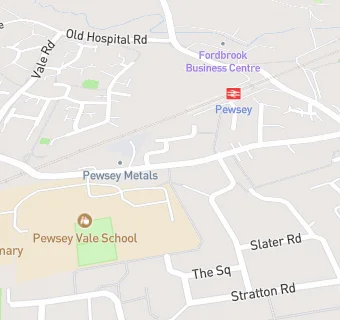 map for Pewsey Primary School