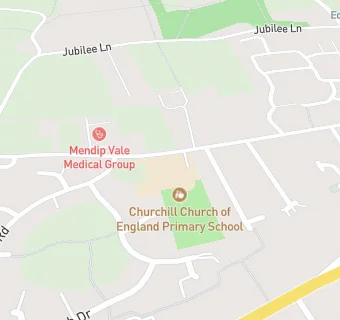 map for Churchill Church of England Primary School