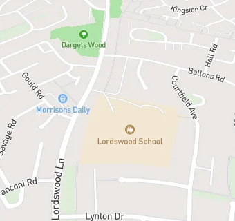 map for Lordswood School