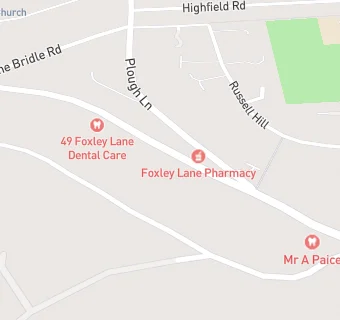 map for Foxley Lane Care Home