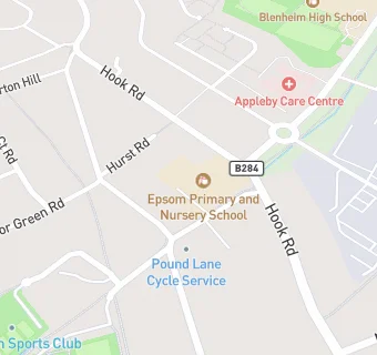 map for Epsom Primary and Nursery School