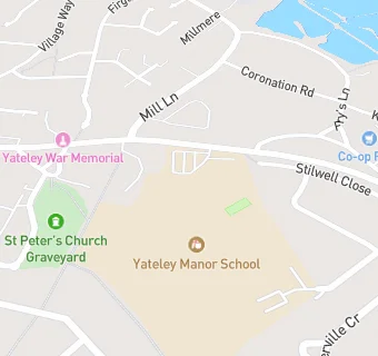 map for Yateley Manor School