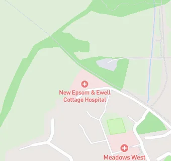 map for New Epsom & Ewell Community Hospital