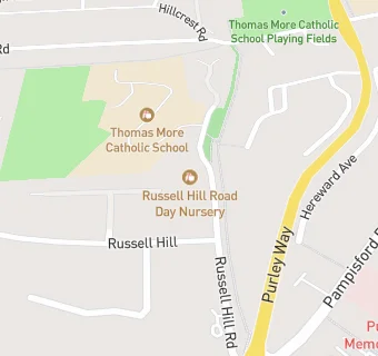 map for Russell Hill Road Day Nursery