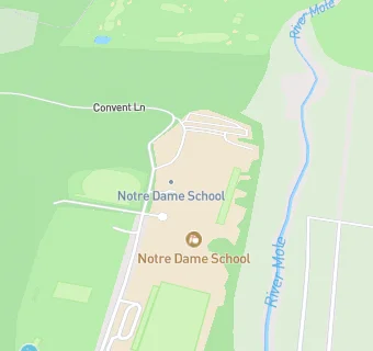 map for Notre Dame School