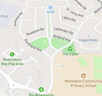 map for Newington Community Primary School