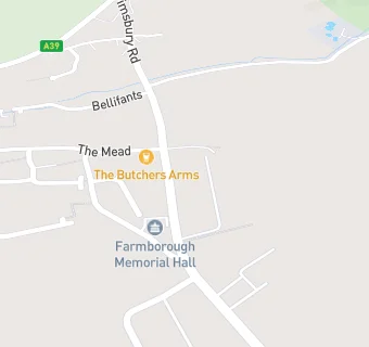 map for Farmborough Memorial Hall