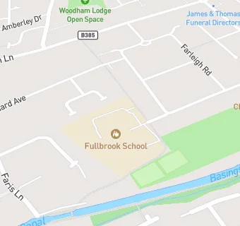 map for Fullbrook School