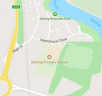 map for Halling Primary School