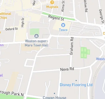 map for Mydentist, Beaconsfield Road, Weston Super Mare