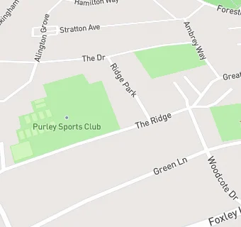 map for Purley Sports Club