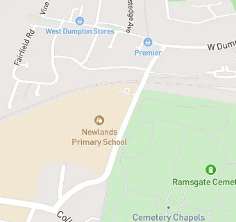 map for Newlands CP School Breakfast Club