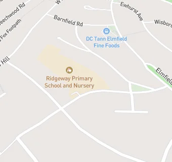 map for Ridgeway Junior School