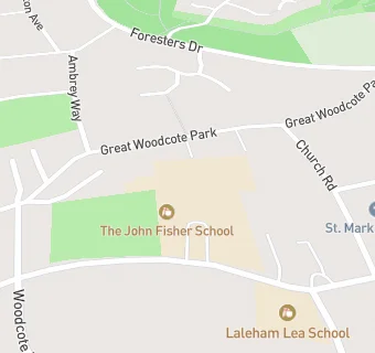 map for The John Fisher School