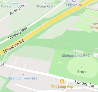 map for Gore Court Cricket Club
