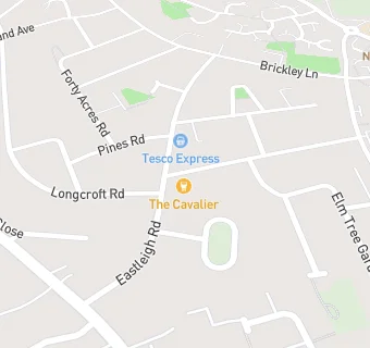 map for The Cavalier Pub