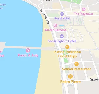 map for Weston Beach Cafe