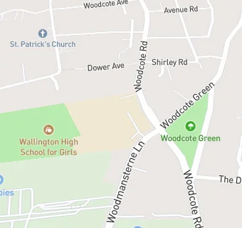 map for Wallington High School for Girls