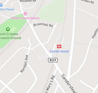 map for Sanderstead Tandoori